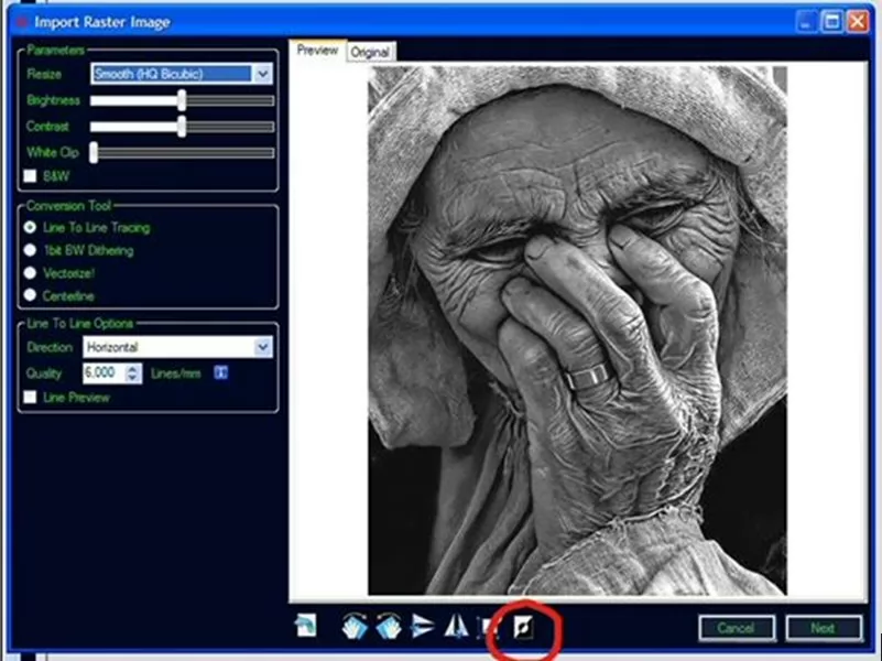 Importing raster image