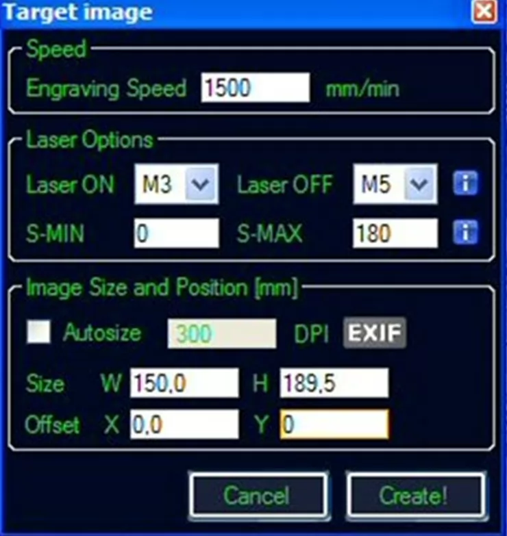 LaserGRBl settings