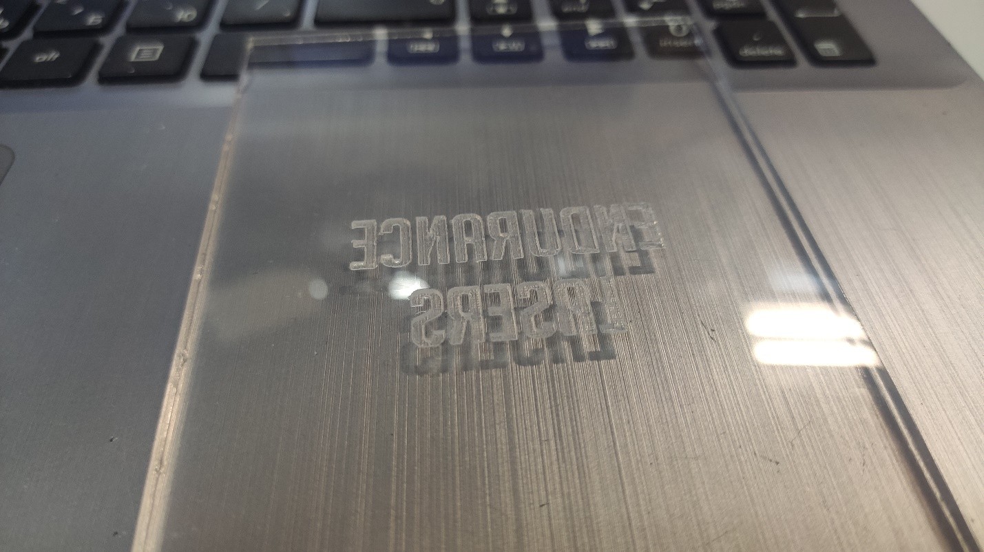 Endurance lasers acrylic plate