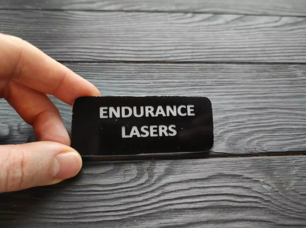 Laser engraving and cutting of acrylic and plastic