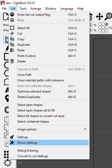 Lightburn tools