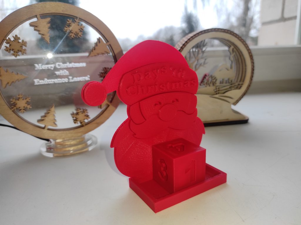 Merry Christmas. 3D printed calendar