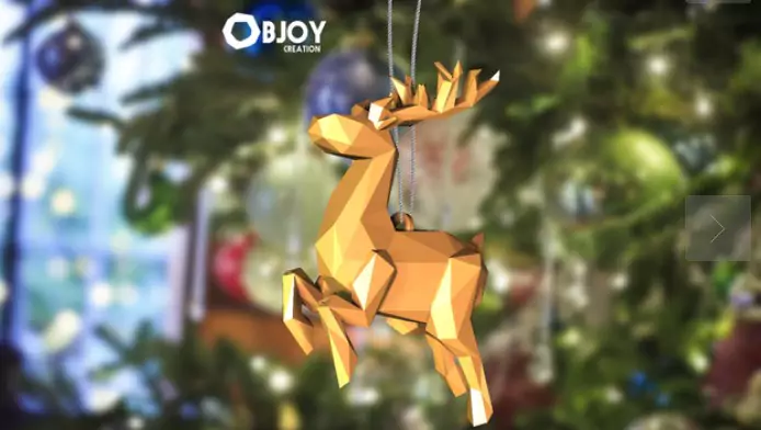 SANTA CLAUS'S REINDEER Lowpoly