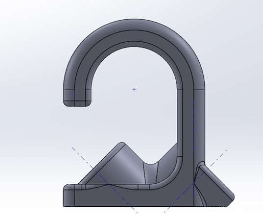 A Christmas light clip or mounting device