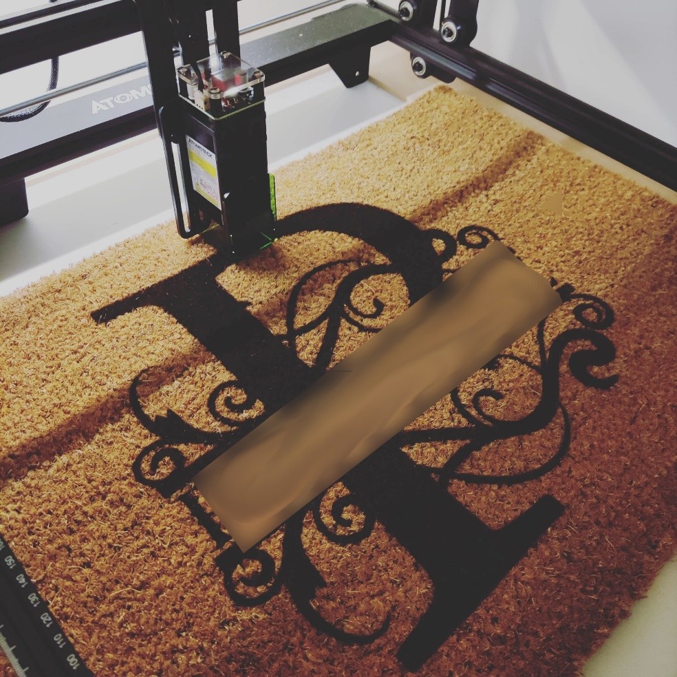 a personalized Coco Coir Doormat