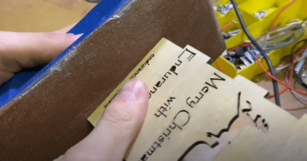 plywood polishing with a sandpaper