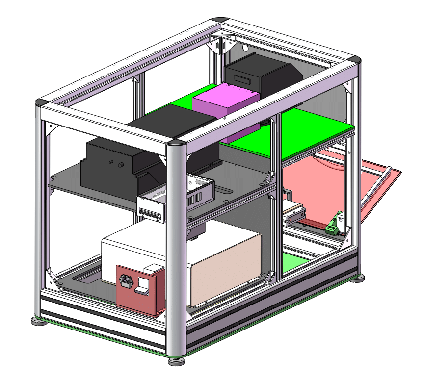 A design for a 3D glass engraving machine