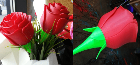 Rose 3D printed