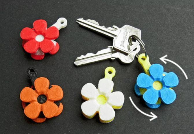 Flower Fobs and Pride Rainbow Keychain