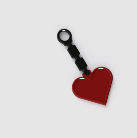 Valentines day heart Keychain