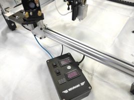 An Endurance universal multi (3 lasers on one frame) + Co2 galvoscanner laser engraving machine