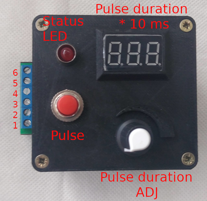 Adaptation of the dynamic PWM adjuster for connection to the CO2 ignition unit and adjustment of the mirrors is shown in Fig