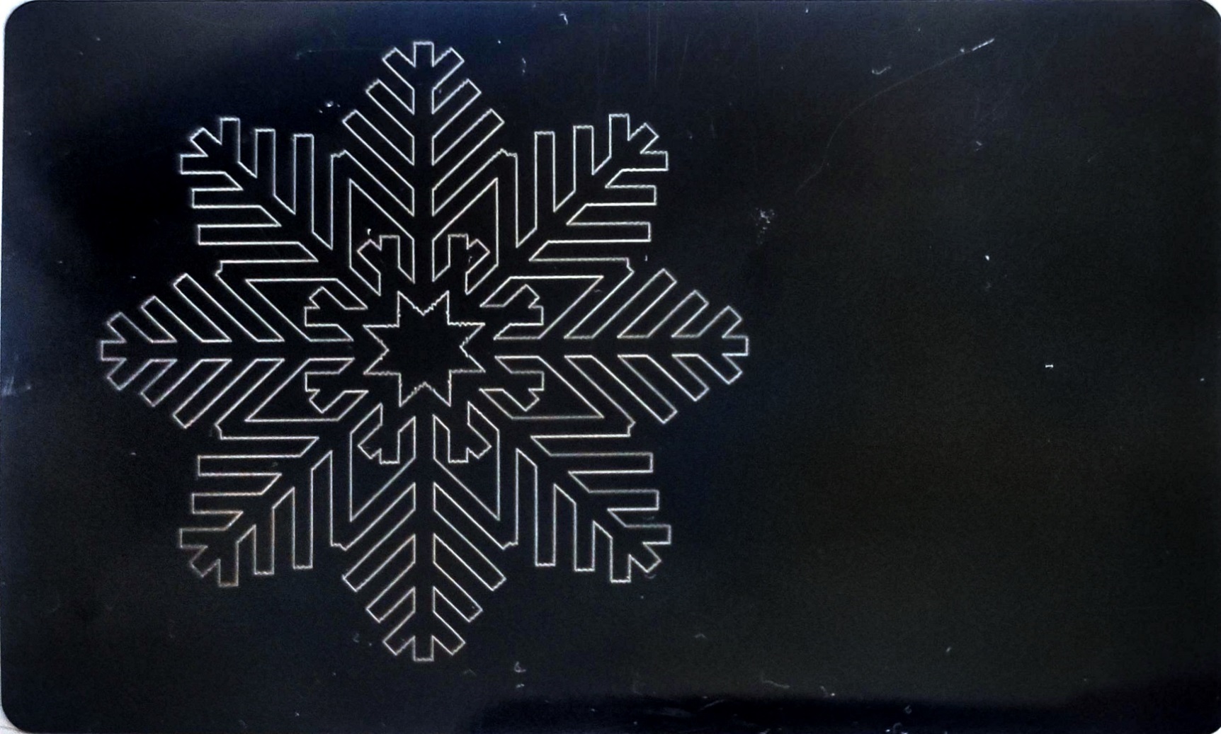 laser snowflake engraving