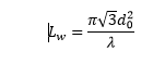 Waist of single-mode laser radiation - determining the depth of focus.