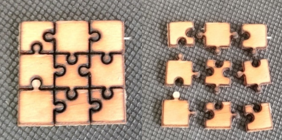 Figure 6.1 - Cutting a prefabricated puzzle on plywood