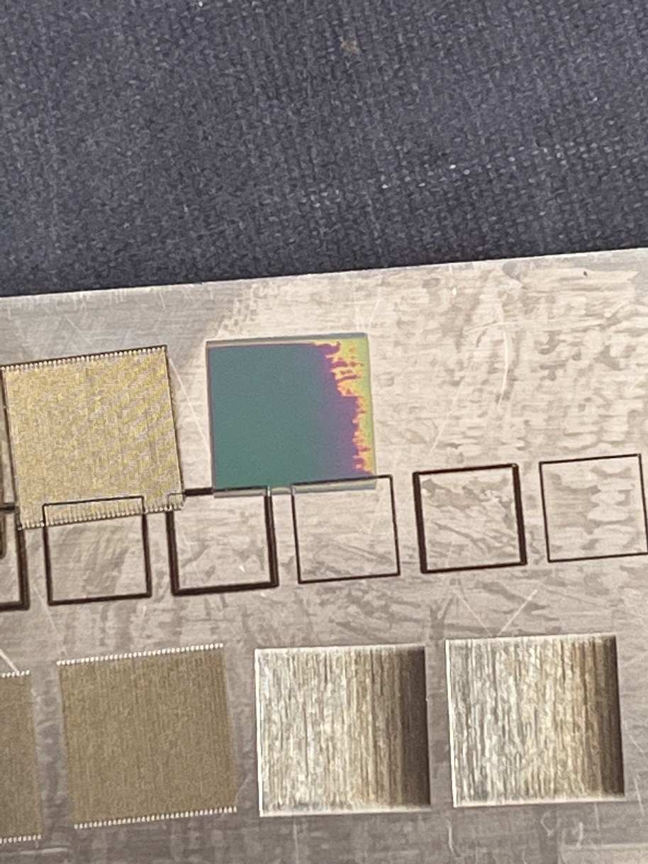 Figure 4 - Temper colors on a stainless steel plate