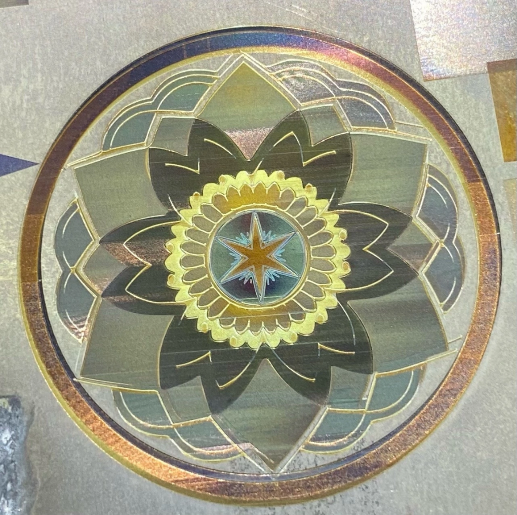 Figure 13 – Colorful Design on Titanium
