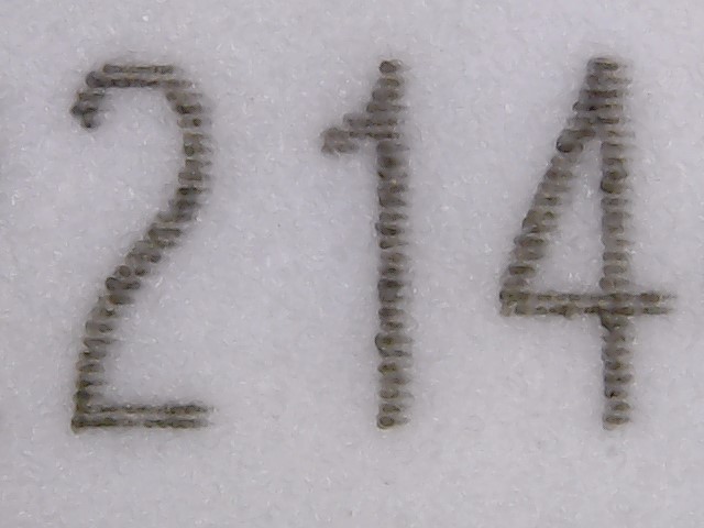 Marking on plastic cards