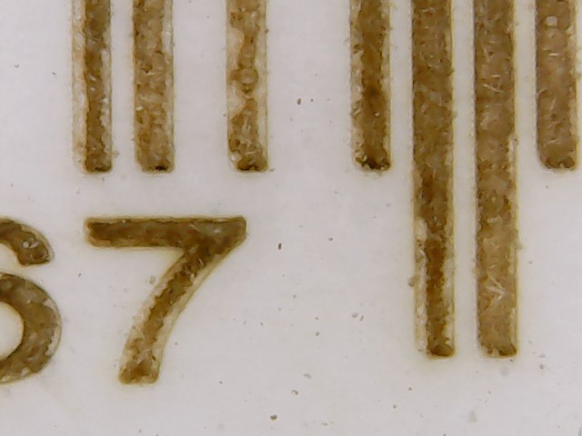 Barcode marking on cardboard